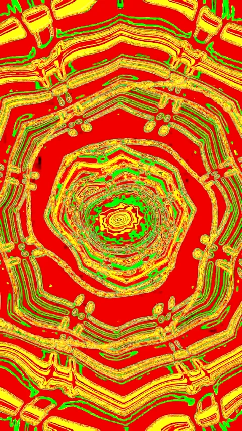 Seamless tunnel video loop screensaver with vibrant colors and patterns for.. Stock Footage 321569957