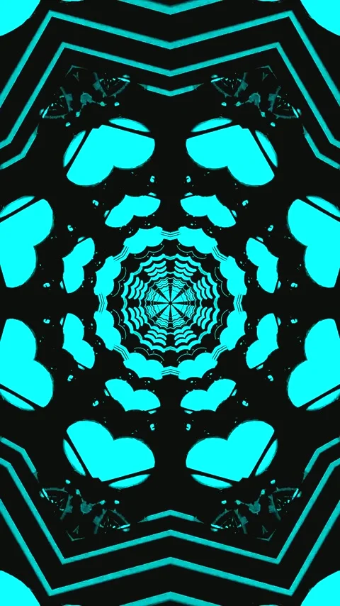 Seamless tunnel video loop screensaver with vivid patterns and dynamic moti.. Stock Footage 321570360
