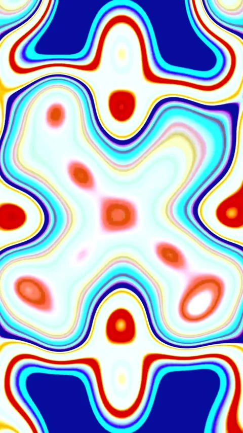 Seamless tunnel video loop screensaver with colorful patterns and dynamic m.. Stock Footage 321570816
