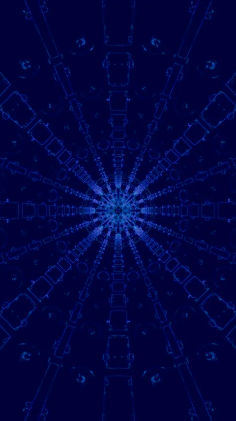 Seamless tunnel video loop screensaver creating a mesmerizing visual effect.. Stock Footage 321571416
