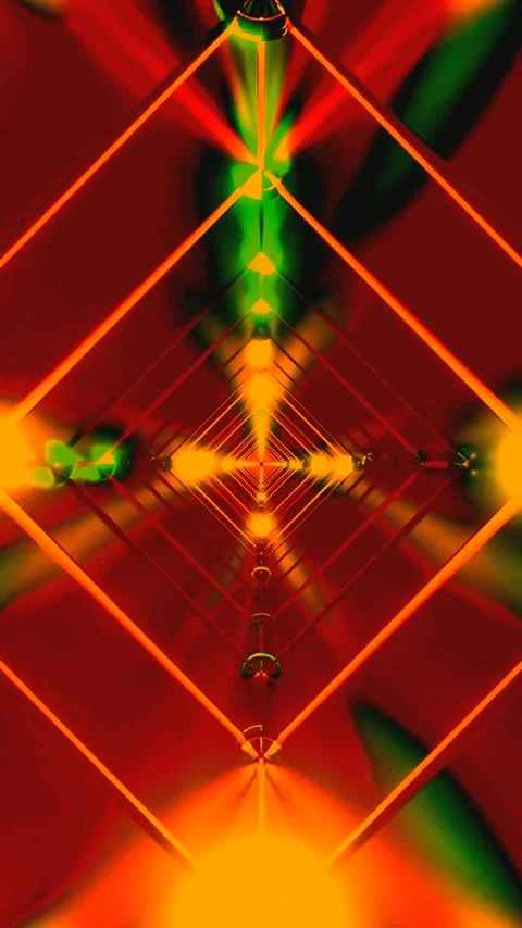 Seamless tunnel video loop showcases vibrant colors and motion for an engag.. Video stock 321263626