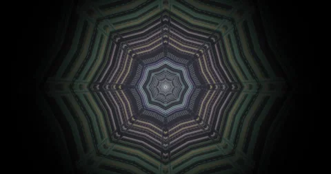 Seamless tunnel video loop showcasing a mesmerizing geometric pattern in da.. Stock Footage 319421644