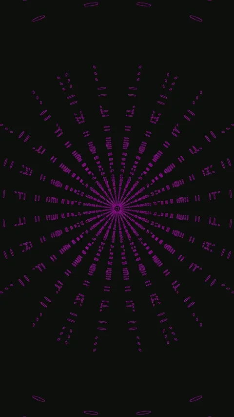 Seamless tunnel video loop showcasing vibrant patterns in motion Stock Footage 321270213