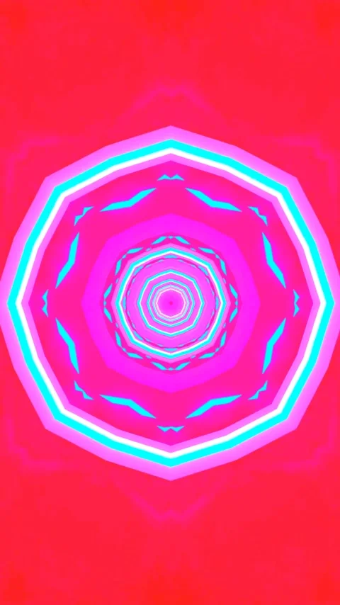 Seamless tunnel video loop showcasing vibrant colors and dynamic shapes for.. Stock Footage 321572079