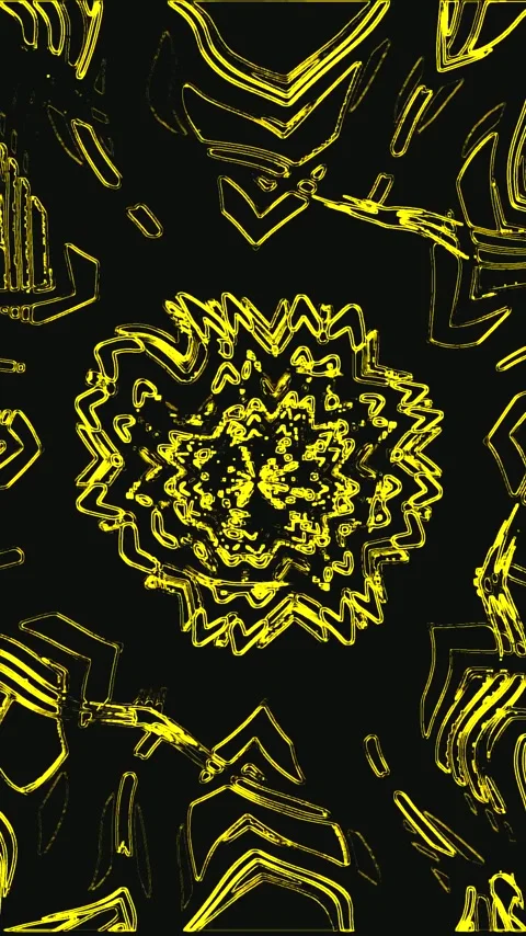 Seamless tunnel video loop showcasing abstract geometric patterns in vibran.. Stock Footage 321572622
