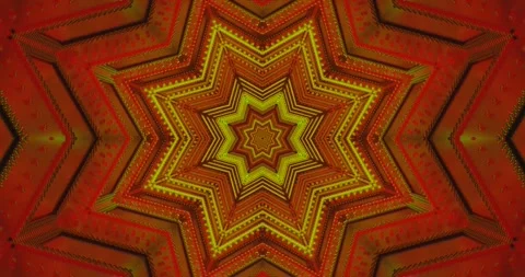 Seamless tunnel video loop with vibrant colors and intricate patterns for a.. Stock Footage 318791295