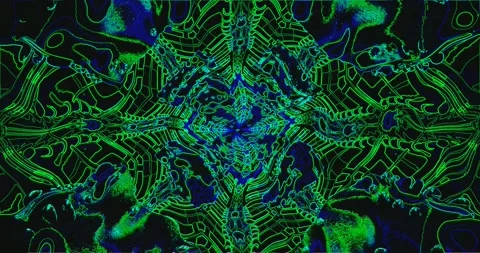 Seamless tunnel video loop with vibrant colors and abstract patterns creati.. Stock Footage 318793265