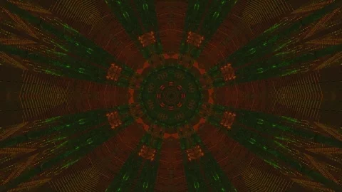 Seamless tunnel video loop with vibrant colors and patterns for mesmerizing.. Stock Footage 318933867