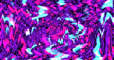 Seamless tunnel video loop with vibrant colors and abstract design suitable.. Stock Footage 319071648