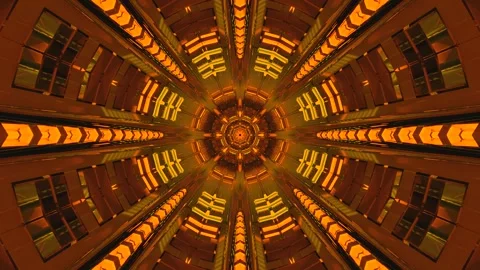 Seamless tunnel video loop with vibrant colors and dynamic patterns creatin.. Stock Footage 319413364