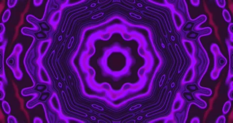 Seamless tunnel video loop with vibrant purple patterns and dynamic shapes .. Stock Footage 319416155