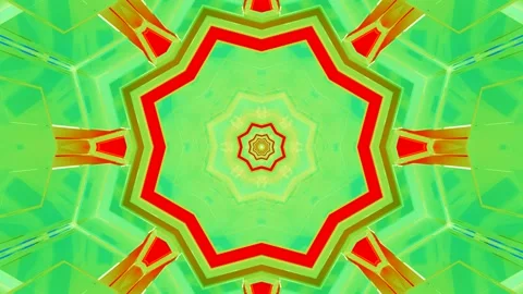 Seamless tunnel video loop with vibrant patterns and colors for screensaver.. Stock Footage 319424864
