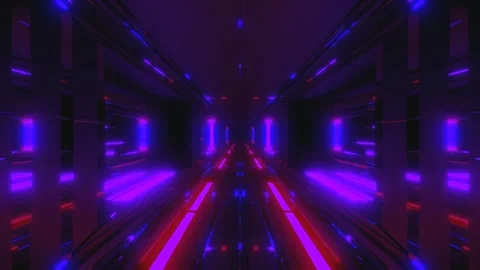 Seamless tunnel video loop with vibrant colors for captivating screensaver .. Stock Footage 319432694