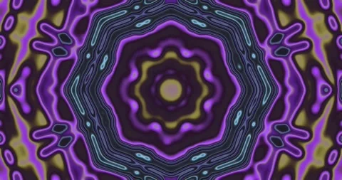 Seamless tunnel video loop with vibrant colors and abstract patterns for a .. Stock Footage 319433068