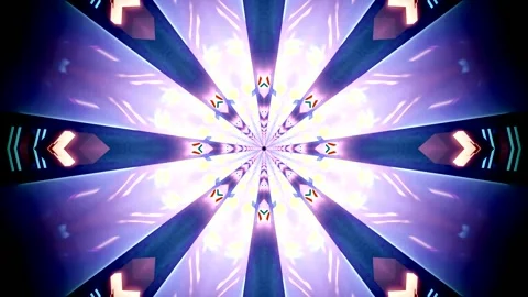 Seamless tunnel video loop with vibrant colors and dynamic patterns, ideal .. Stock Footage 320198699