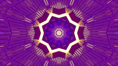 Seamless tunnel video loop with vibrant colors and dynamic patterns Stock Footage 320382447