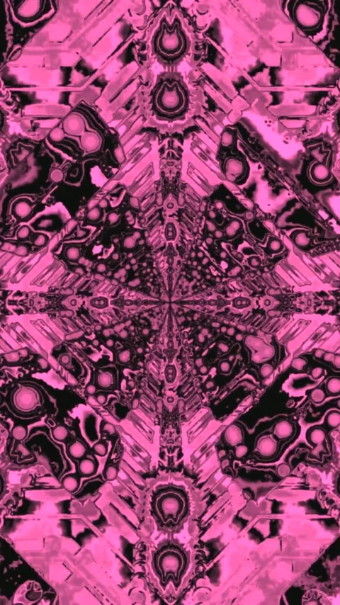 Seamless tunnel video loop with vibrant pink patterns for screensaver use a.. Stock Footage 321263787