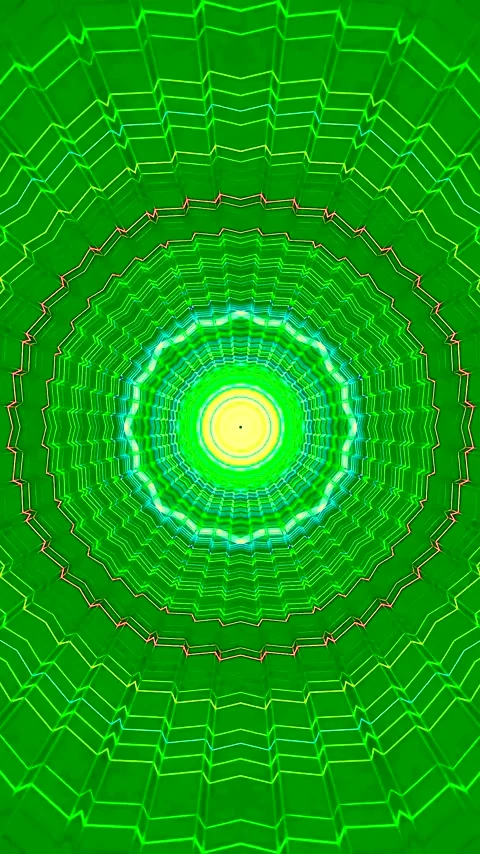 Seamless tunnel video loop with vibrant colors and geometric patterns Stock Footage 321267157