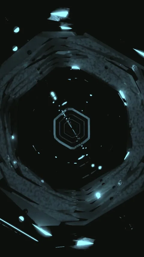Seamless tunnel video loop for vibrant screensaver to enhance any digital d.. Stock Footage 321564390