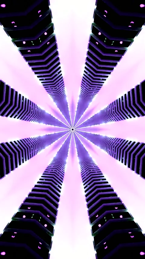 Seamless tunnel video loop with vibrant visuals and captivating patterns fo.. Stock Footage 321565819