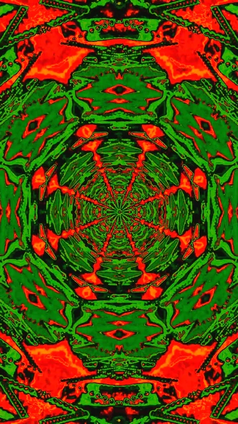 Seamless tunnel video loop with vibrant colors and abstract patterns for im.. Stock Footage 321568502
