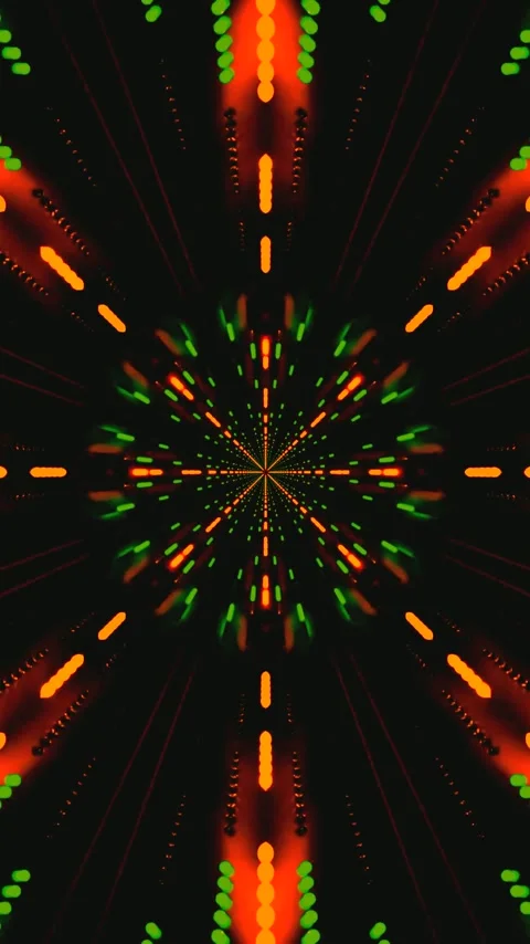 Seamless tunnel video loop with vibrant colors and light effects for mesmer.. Stock Footage 321570436