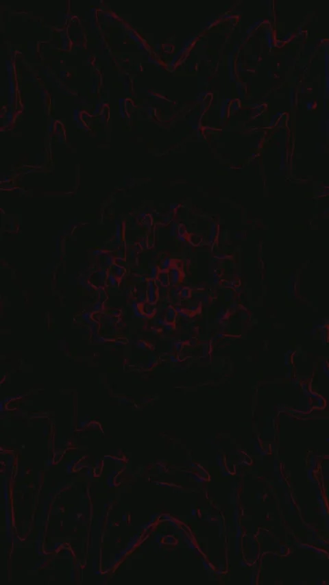 Seamless tunnel video loop with vibrant red patterns for captivating screen.. Stock Footage 321570673