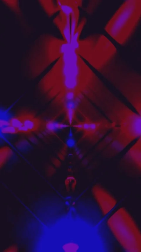 Seamless tunnel video loop with vibrant colors creating mesmerizing light p.. Stock Footage 321571946