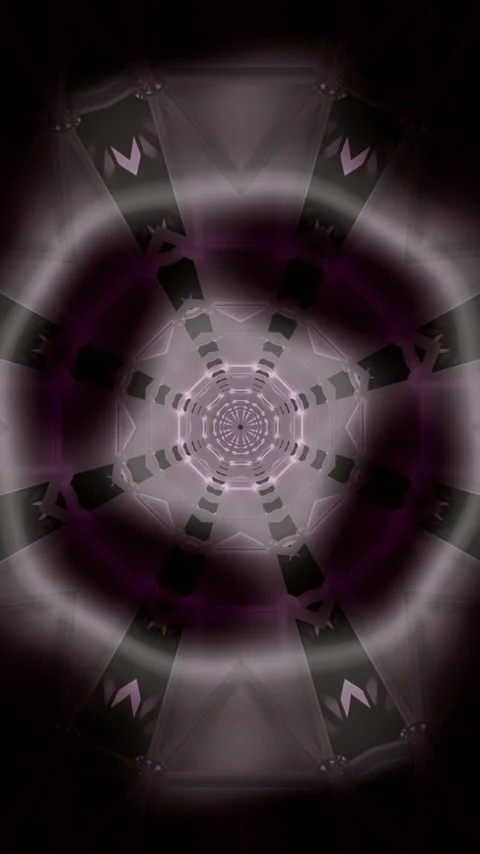 Seamless tunnel video loop for visual effects and screensaver display Stock Footage 321262292