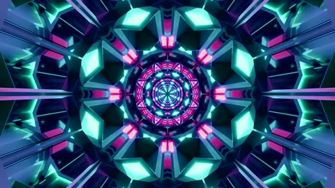 Seamless tunnel video visual loop with vibrant colors for screensaver use a.. Stock Footage 320201961