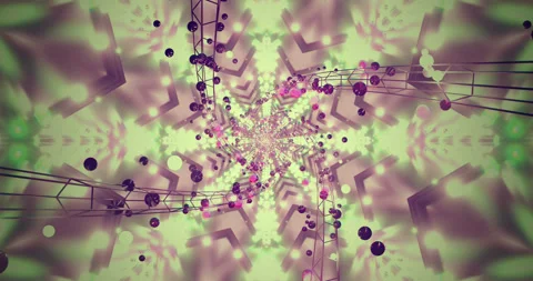 Seamless tunnel video vj loop screensaver with vibrant colors and dynamic p.. Stock Footage 317176932