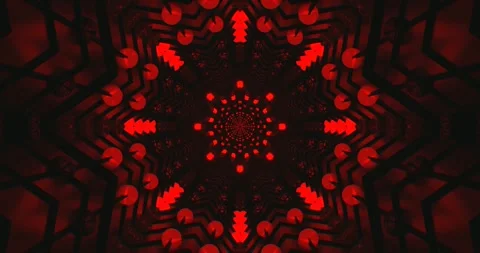 Seamless tunnel video vj loop screensaver showcasing dynamic red patterns a.. Stock Footage 317822813