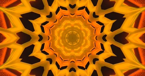 Seamless tunnel video vj loop screensaver with vibrant colors and geometric.. Stock Footage 318606182