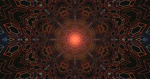 Seamless tunnel video vj loop screensaver with vibrant colors and hypnotic .. Stock Footage 318788763