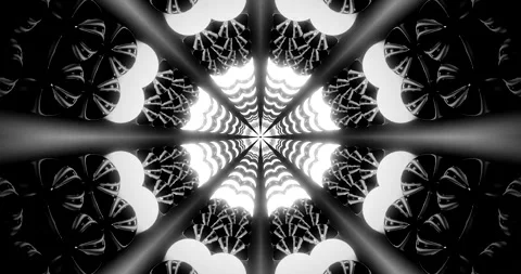 Seamless tunnel video vj loop screensaver with dynamic light patterns and s.. Stock Footage 318936328