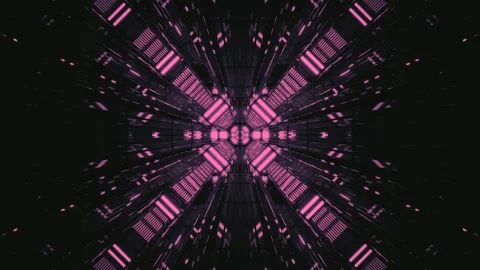 Seamless tunnel video vj loop screensaver with vibrant colors and dynamic p.. Stock Footage 319415362