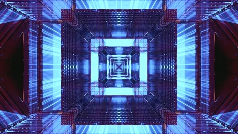 Seamless tunnel video vj loop screensaver creates captivating visual motion.. Stock Footage 319419446