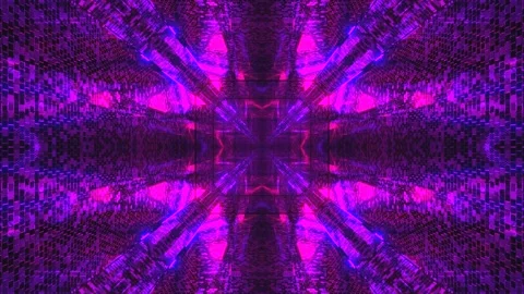 Seamless tunnel video vj loop with vibrant colors and dynamic motion for sc.. Stock Footage 319431342