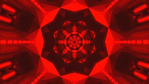 Seamless tunnel video vj loop screensaver in deep red and black Stock Footage 320047327