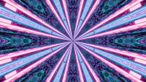 Seamless tunnel video vj loop screensaver with vibrant colors and dynamic p.. Stock Footage 320057445