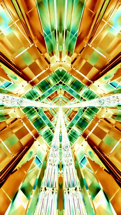 Seamless tunnel video vj loop screen saver featuring vibrant colors and cap.. Stock Footage 320353550