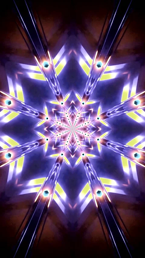 Seamless tunnel video vj loop screensaver showcases vivid patterns in dynam.. Stock Footage 320354260