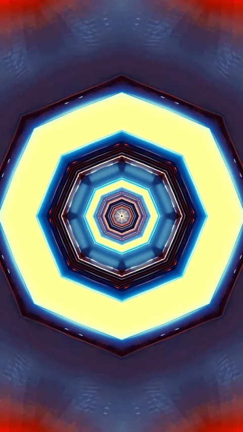 Seamless tunnel video vj loop screensaver creating vibrant visual experienc.. Stock Footage 320356107