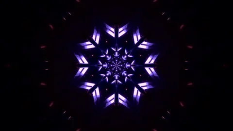 Seamless tunnel video vj loop with vibrant purple patterns and lights for c.. Stock Footage 320380691