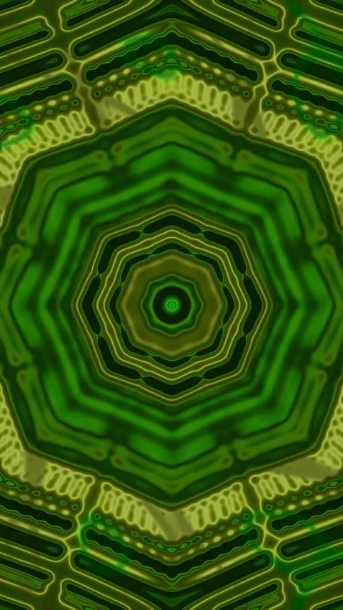 Seamless tunnel video vj loop with vibrant green colors for a captivating s.. Video stock 321262097