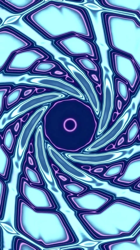 Seamless tunnel video vj loop screensaver with dynamic swirling patterns an.. Stock Footage 321262517