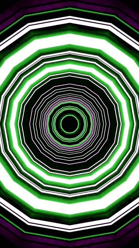 Seamless tunnel video vj loop screensaver creating dynamic visual effects f.. Stock Footage 321263229