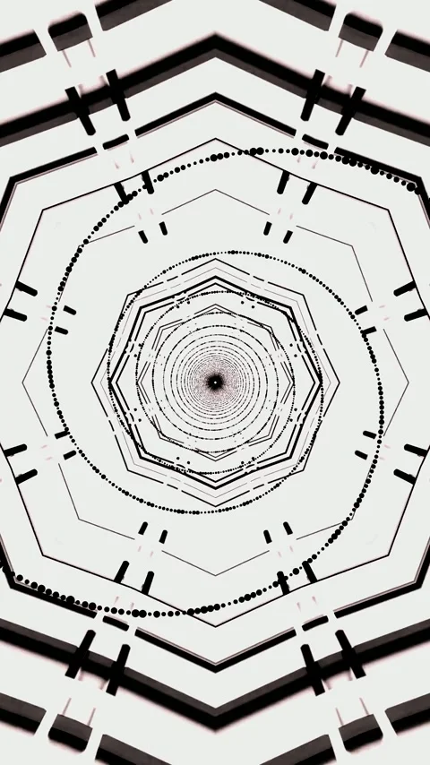 Seamless tunnel video vj loop screensaver creating an immersive visual expe.. Stock Footage 321263886