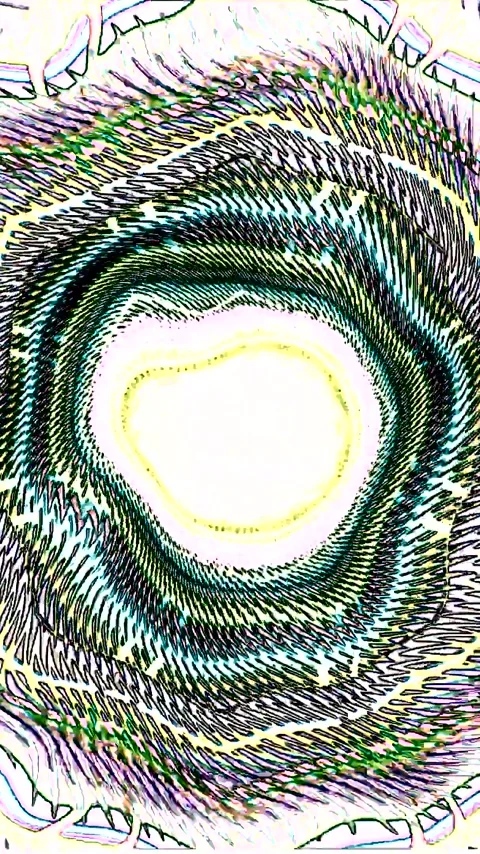 Seamless tunnel video vj loop screensaver with vibrant colors and dynamic m.. Stock Footage 321264764