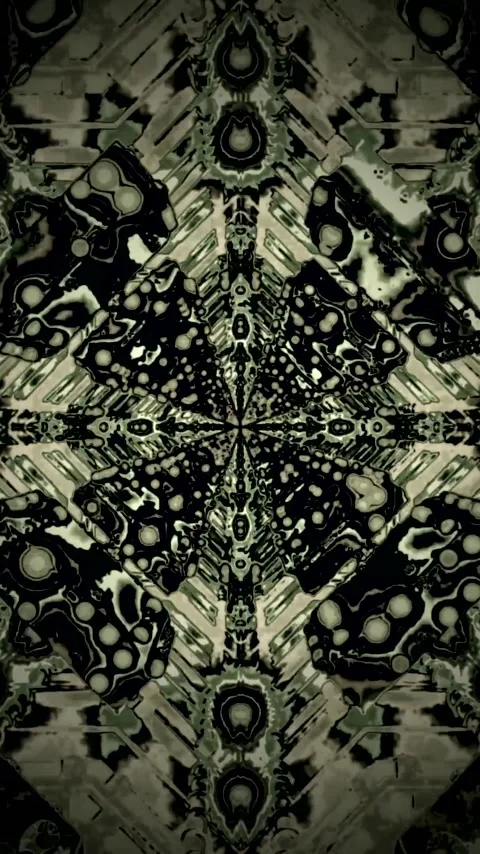Seamless tunnel video vj loop screensaver creating dynamic visuals with flu.. Stock Footage 321271057
